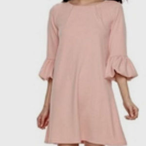 Nina Leonard Balloon-Sleeve Shift Dress